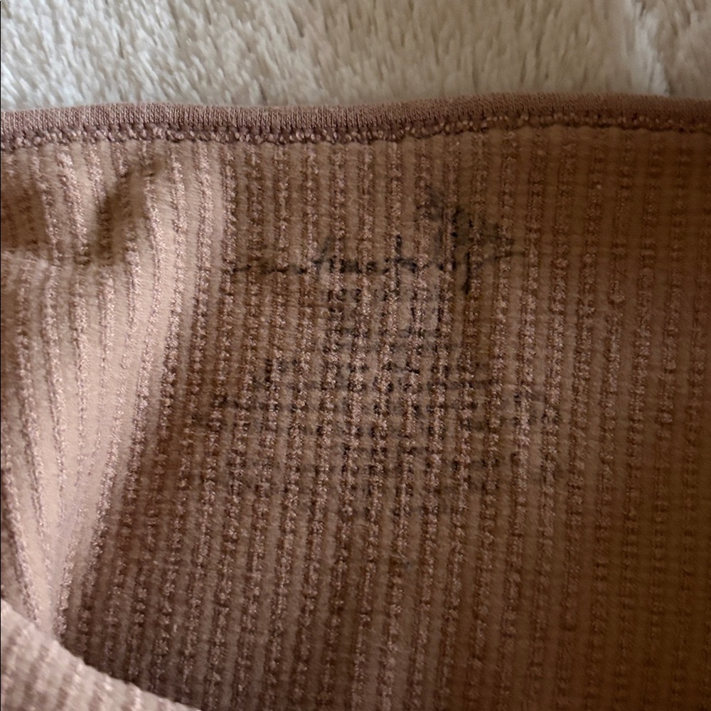 Ribbed Blush Pink Free People Tank Top - Picture 2 of 3